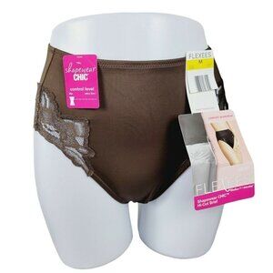 Maidenform Flexees Shapewear Chic Panty Hi Cut Brief Lite Control 5344 Med Disc.